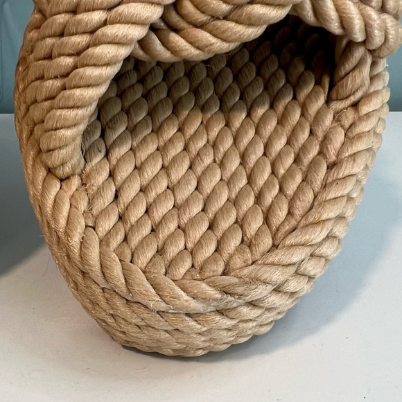 H&M Women's Tan Rope Knotted Platform Sandals. Size 39/8. - Picture 14 of 16